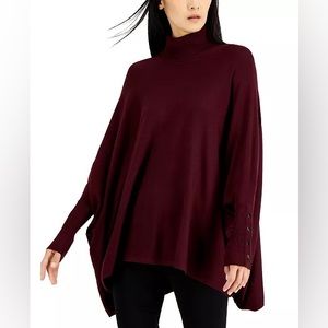 ALFANI ~ Turtleneck Poncho Sweater
